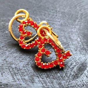 Heart Charm Earrings Brighton